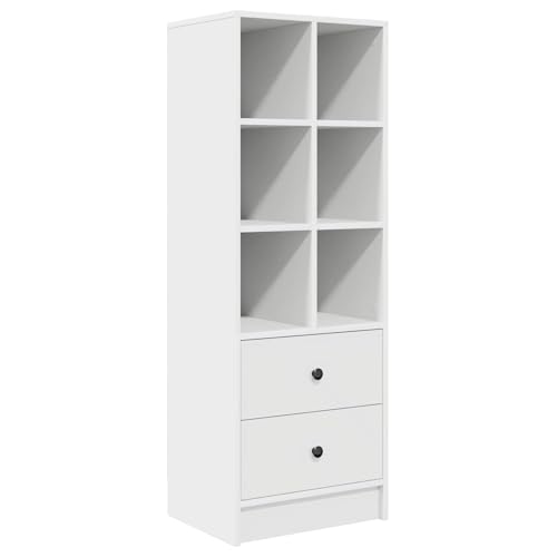 Bureau blanc en bois 135,5 x 40 cm résolvant le manque de rangement - 7