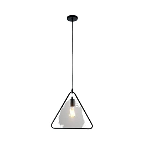 Lampe retro chaine-ajustee en fer haut de gamme plafonnier style droplight edison noir antique