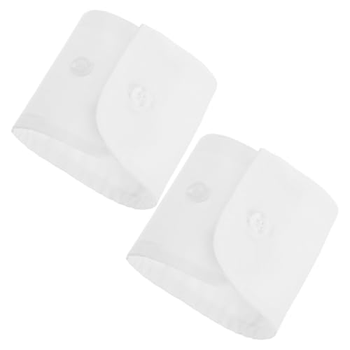 GALPADA 1 Pair Wrist Cuffs for Women Detachable Shirt False Sleeves Fake Hand Sleeves Garment Decorated Accessories for Suit Blouse Coat White