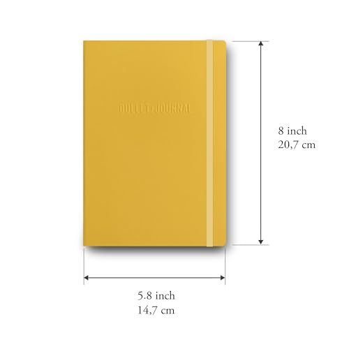 The Official Bullet Journal Edition 2 – Caderno construído para BuJo, médio A5 204 páginas de papel