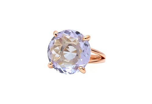 Bague en tanzanite pour femme bague de fiançailles et de mode ronde personnalisée