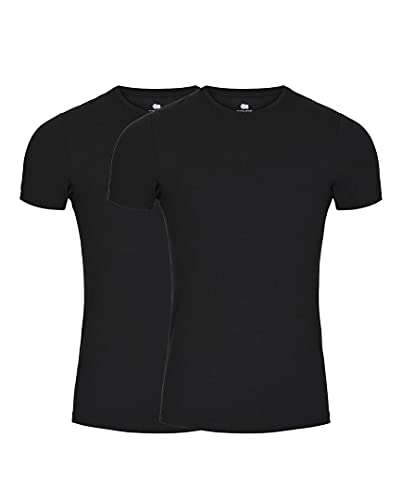 T-shirt Dovre noir XL en lot de 2 pour votre style casual quotidien