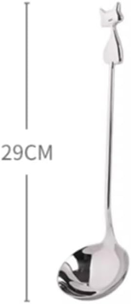 スープスプーン 家庭用キッチンお粥用ロングハンドルスプーン 料理用 調理用 家族用