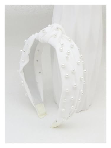 Bandeau à nœud en fausses perles pour coiffure de mariage bohème