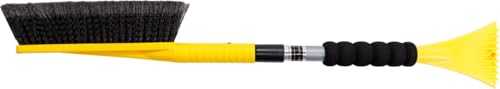 TrendLine Eiskratzer Eisschaber Scheibenkratzer Schneebürste Teleskopstiel stufenlos 71-82 cm Softgriff Auto 2 in 1