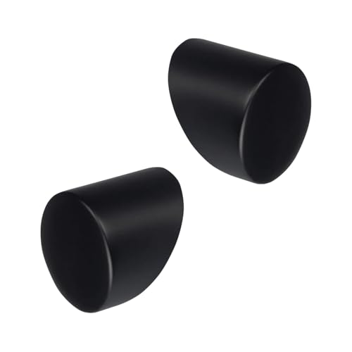 Jackson Woodturners Forge Black Handrail End Caps – Pair | 54mm Diameter | Stair Banister Accessories with Screws