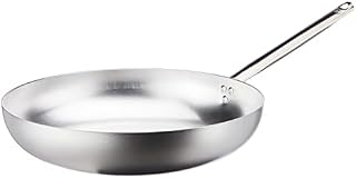 Pentole Agnelli ALMA111B24 High Skipping Saucepan, Tubular Handle, Professional Aluminum, 24 cm