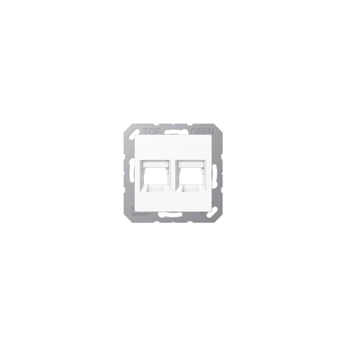 Abdeckung Jung A1569-2WEWW double plaque clipsable robuste Série A