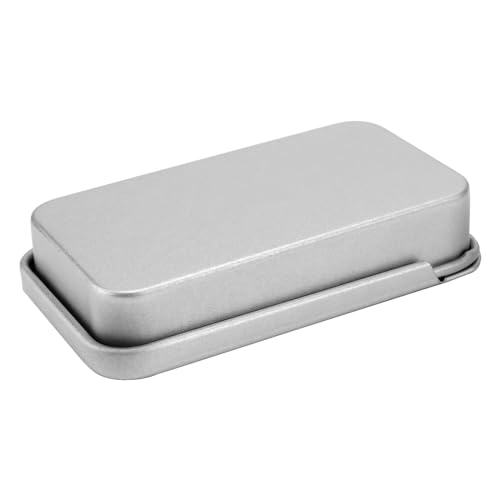 Image of SHEUTSAN 60 PCS Metal Slide Top Tin Containers, 2.36 x 1.33 x 0.43 Inch Metal Rectangular Sliding Lid Tin Boxes, Small Top Box for Candles Jewelry Crafts