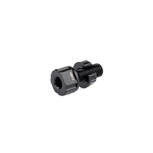 Boulon solide M8x1 anti-infiltration en aluminium anodisé noir pour modélisme naval RC