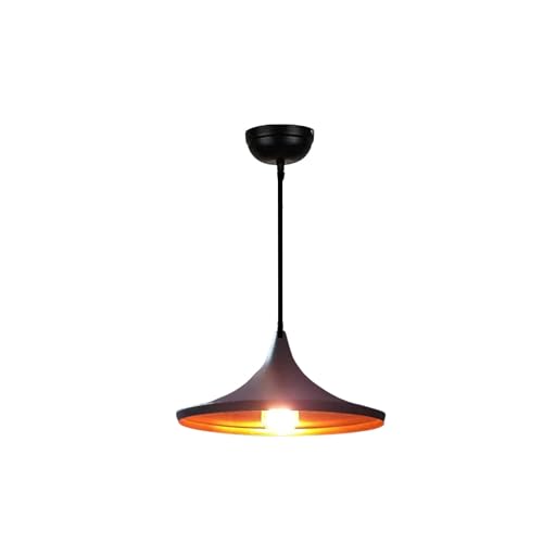 Image of GreyWings Black Aluminium Hanging Pendant Light for Indoor, Ceiling Lamp for Dining Table, Kitchen, Living Room,(Bulb not Included) Small Pack of 1