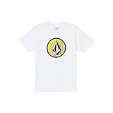 volcom t shirt design Basic Fit Volcom Crisp Stone Herren-T-Shirt, kurzärmelig, Weißer Kombi., Mittel