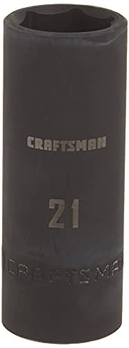 Image of CRAFTSMAN Deep Impact Socket, Metric, 1 /2-Inch Drive, 21mm (CMMT16081)