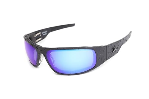Big Daddy Bagger Polarized Mirror Lens Sunglasses with Black Diamond Frame