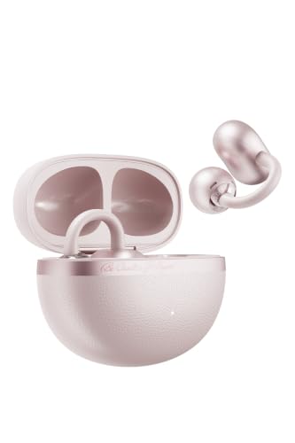 C50 Crossky Küpe Kulaklık 6.0 Çift Cihaz Çift Mıknatıs 35 Saat Dinleme 4 Mic. Gürültü Engelleme Pembe
