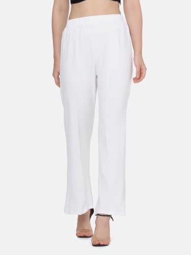 Image of Leriya Fashion Women's Yoga Dress Pants Stratchable Work Slacks Business Casual Office Straight Leg /Bootcut Elastic Waist Trouser for Women