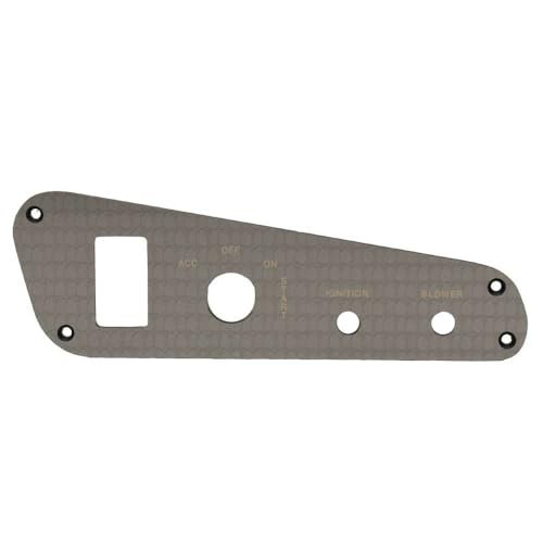 Rinker Boat Blank Ignition Panel 206779E | 8 1/8 x 2 3/4 Inch Silver