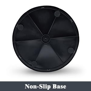 Miniatura 7 de GlowSol Basurero de cocina de gran capacidad de 17 galones, cubo de basura abierto comercial, cubo de basura de acero inoxidable cepillado