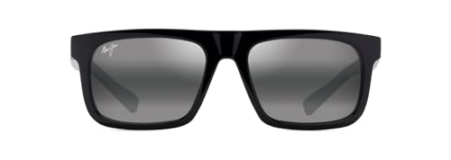 Lunettes Maui Jim Opio d'une finition noire remarquable en verre 56 mm