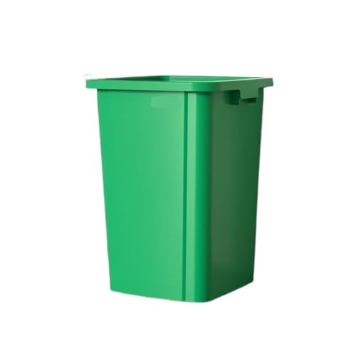 RYUQW3RE Cubo de basura de cocina Cubo de basura cuadrado grande for uso comercial y doméstico, cubo sanitario sin tapa(Green,50L)