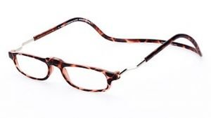 Reading Glasses Clic Base Tortoishell Magnetic Connection Readers-Strength +2.50