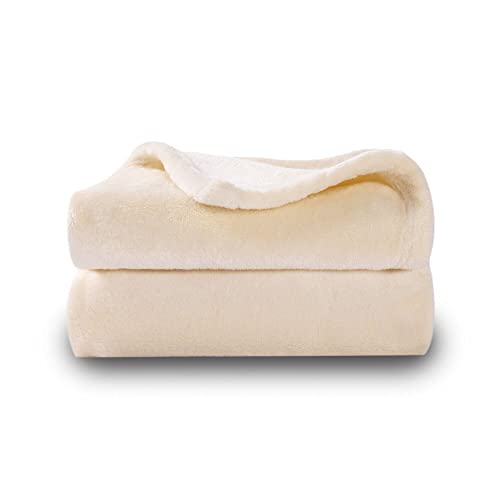 Image of NANPIPER Baby Blankets, Super Soft Fleece Fuzzy Blanket for Toddler, Luxury Cozy Lightweight Microfiber Plush Blanket-Throw Size 30 inchx40 inch,Beige