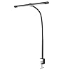 EYOCEAN Led-bureaulamp, zwenkarm, verstelbare zwanenhals, klemlamp, aanraakbediening, bureaulamp, instelbare dimmen en kleurtemperaturen, oogbescherming, klemlamp, 12 W, matzwart