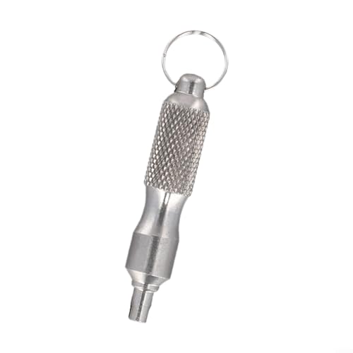Accesorio esencial para reparaciones de automóviles, herramienta de núcleo de válvula de neumático de acero inoxidable portátil