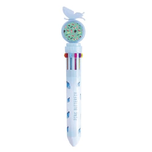 Stylo à bille rétractable multicolore Carnival Brésil avec un joli nœud papillon pour l'école