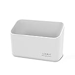 loukin Magnetic Marker Holder, Dry Erase Marker Holder, Remote Control Holder, Magnetic Storage Organizer for Whiteboard or Refrigerators (White)