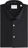 Calvin Klein Slim Esntl Poplin NOS STR SLD Camicie, Nero (Nero), M Uomo