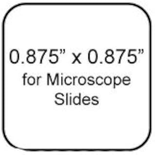 WetGrip Microscope Slide Laser Printer Labels, Slides 0.875 x 0.875 Inches, 2400 per Package