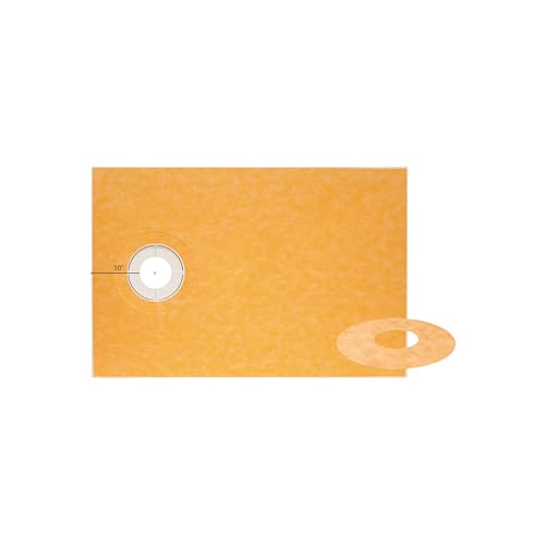 Schluter Kerdi Prefabricated Sloped Shower Tray - Waterproof, Ready to Tile - Lightweight Polystyrene, 38\" Length, 60\" Width, Off-Center Outlet Position - KST965/1525S