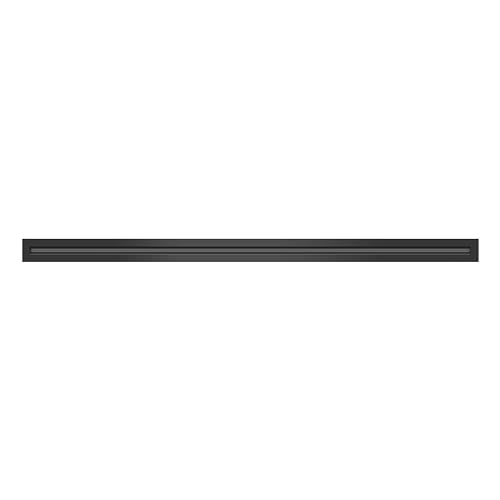 BUILDMART - 48" Linear Slot Diffuser - (1 Slot) Single Slot - Black Decorative Aluminum Air Vent - Heating and Cooling Modern AC Vent Cover for Ceiling, Walls & Floors - Texas Buildmart by BUILDMART - Used condition - US$37.17