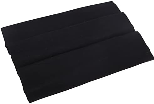 MapofBeauty 3 Pack Yoga Headbands Stretchy Cotton Head Band Hairwarp Sports Running Exercise Gym (Black)