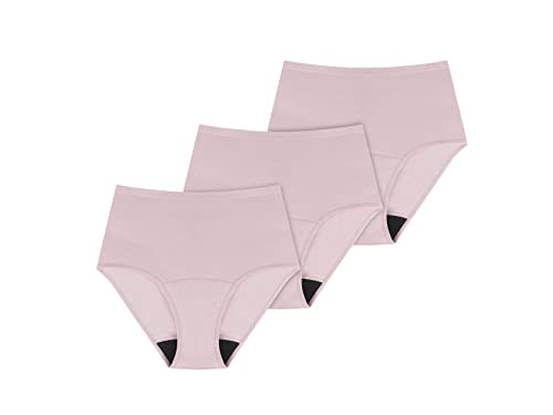 AIRCUTE Washable Urine Absorbency Incontinence Underwear for Women Bladder Leak Proof Cotton Panties 60ML 3 Pack(Dusk, X-Large)
