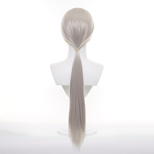 Image of Anime Quanxi Long Gray Cosplay Wig for Cosplay Events