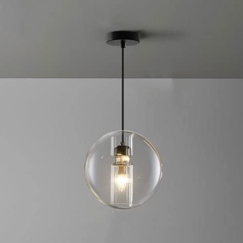 Lustre en verre de 20 cm pour éclairage de bar et de chambre d'hôtel