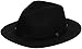 Brixton Unisex-Adult Messer Fedora, Black/Black, S