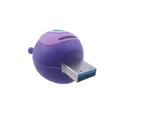 Clé USB 3.0 alien violet 128 Go, transfert rapide et silicone antichoc - 6