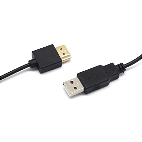 Image of USB to HDMI Cable Male Charger Cable Splitter Adapter for HDTV DVD