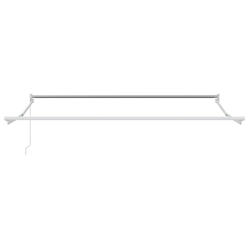 Toldo verde amarillo poliéster 300 x 250 x 165 cm con brazo articulado manual extensible resistente a la intemperie para jardín, terraza, balcón, protección solar y toldo exterior