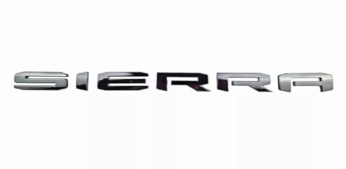 Image of 6pcs Elevation Sierra Bed X31 Emblem Replacement for 2019-2023 Door Tailgate Badge Nameplate (Gloss Black)
