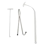 Zerodis Pig Midwifery Tools Set, Stainless Steel Veterinary Midwifery Rope Pliers Hook Pig Breeding Equipment...
