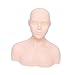 harayaa Massage Practice Head, Shoulder Massage Multipurpose Soft Cosmetology Mannequin Head, Makeup Head for Training