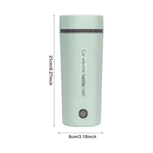 Taza eléctrica para auto 400ml, 12V color verde miniatura 3