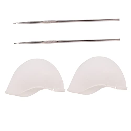 IWOWHERO Silicone Hair Dye Cap Salon Hair Coloring Hat with Crochet Needle Easy to Use