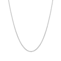Esrael Silberkette Herren Kette Halskette Herren 2mm Edelstahl Weizen Halskette Männer Silber Kette Edelstahl Männer Damen Schmuck Mens Jewellery Geschenke 18Zoll