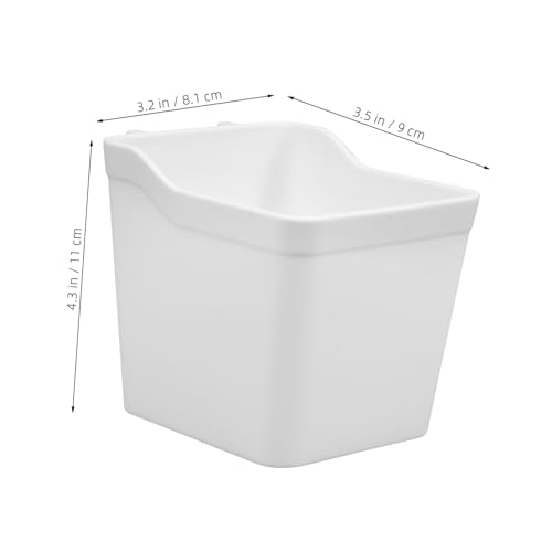 Contenedores elegantes SOIMISS para tablero perforado en ABS blanco de gran durabilidad 3