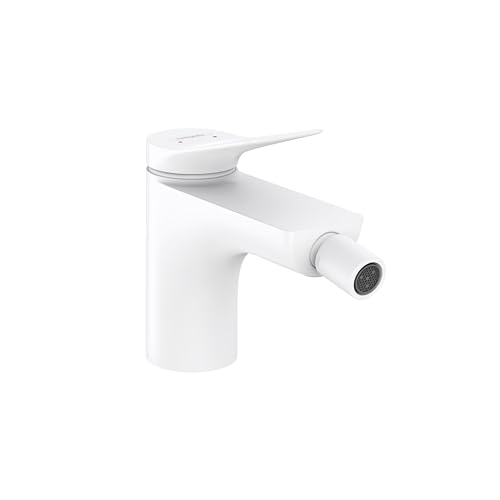 hansgrohe Vivenis 75200701 - Grifo de bidé de 7,6 cm de alto, color blanco mate